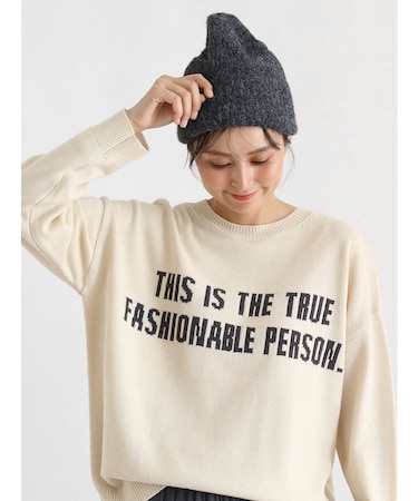 ウールブレンドニットビーニー