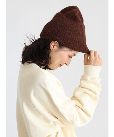 ウールブレンドニットビーニー