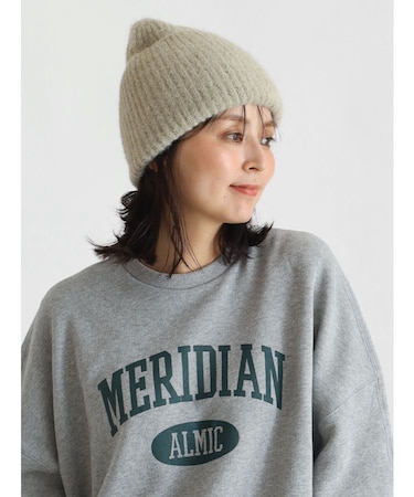 ウールブレンドニットビーニー