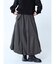 レザードッキングバルーンスカート