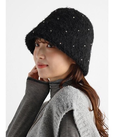 ボアスタッズバケットハット