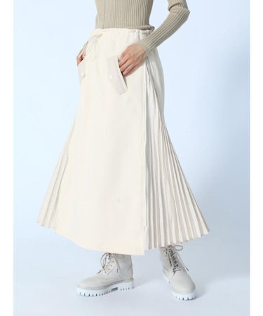 プリーツドッキングフリーススカート