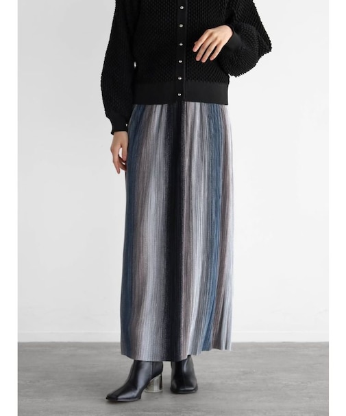 グラデーションプリーツスカート