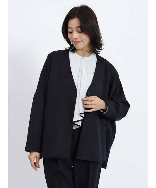 ノーカラードルマンジャケット