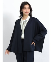 ノーカラードルマンジャケット