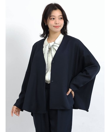 ノーカラードルマンジャケット