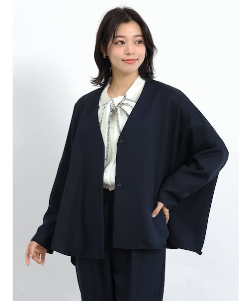 ノーカラードルマンジャケット