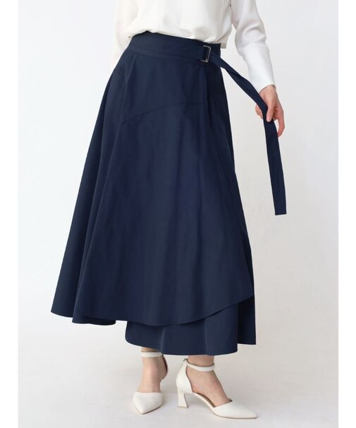 ラップフレアスカート