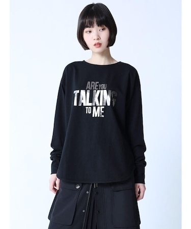 メタリックロゴロングTEE