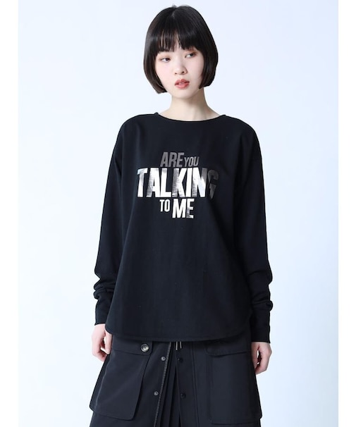 メタリックロゴロングTEE