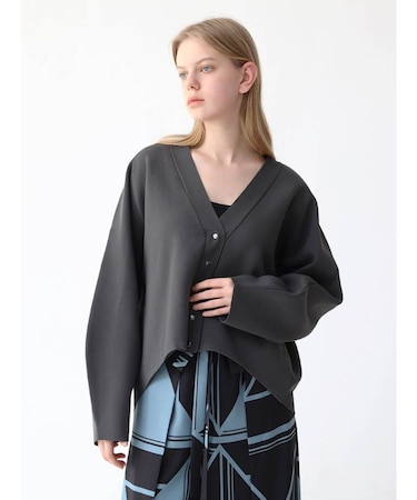 ボンディングニットカーディガン