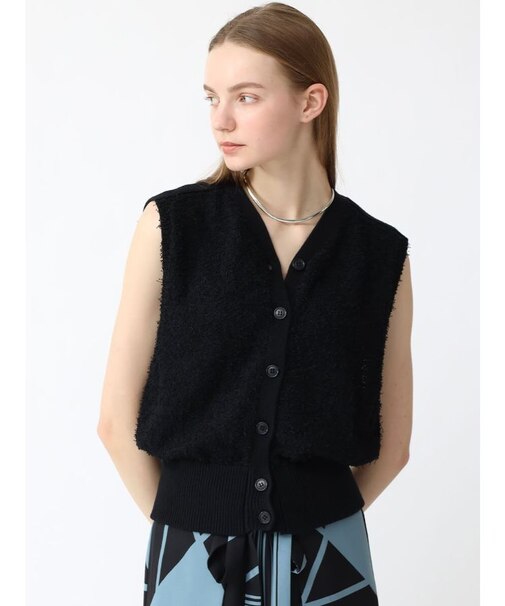 スラブニットベスト