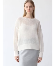 コットン天竺針抜きニットPO