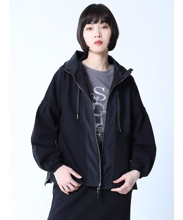 サイドボタンスリットパーカー