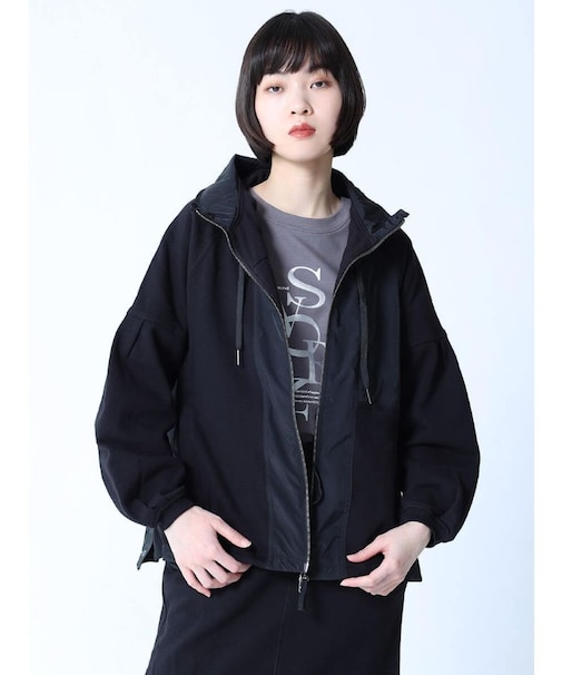 サイドボタンスリットパーカー