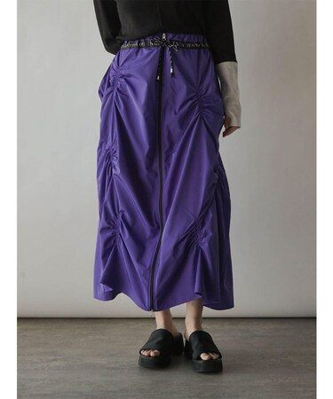 ランダムギャザーWジップスカート