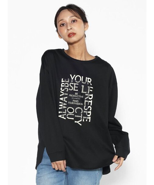 デザインロゴロングスリーブＴシャツ