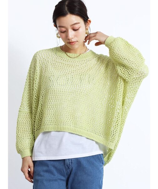 ローゲージ和紙ニット