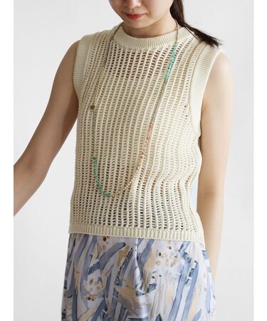 メッシュノースリニット