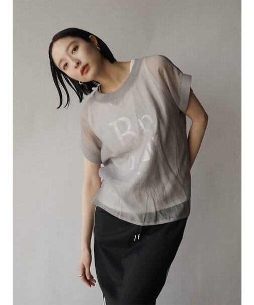 ロゴタンクトップ×シアートップス