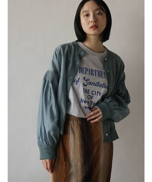 パフスリーブシアーブルゾン