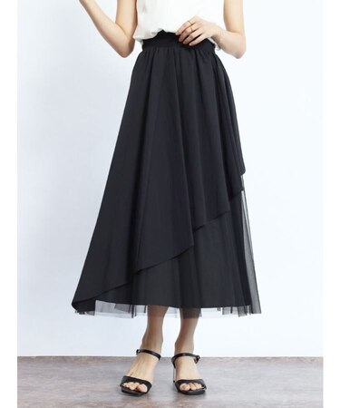 ランダムヘムフレアスカート