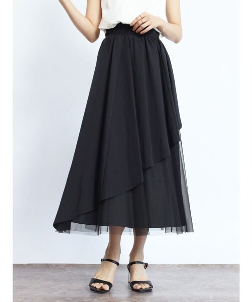 ランダムヘムフレアスカート