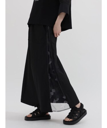 サイドZIP迷彩チュールスカート