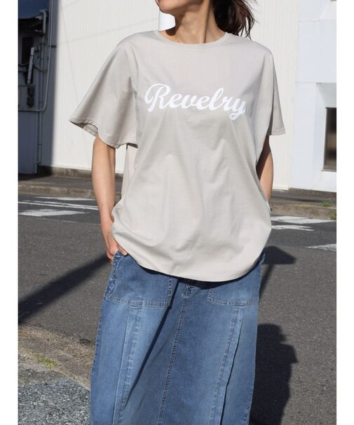 オーバーシルエットロゴカットソー