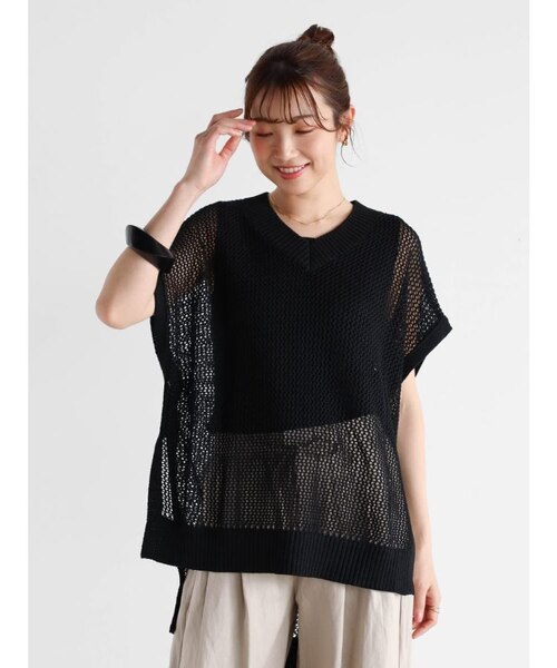 blackmeans フリンジ メッシュ ニット 新品未使用 blackmeans フリンジ メッシュ ニット 新品未使用 - メルカリ