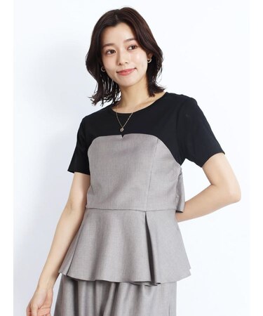 ペプラムビスチェドッキングTシャツ