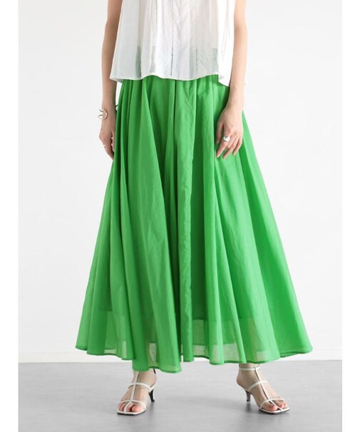 コットンボイルボリュームスカート