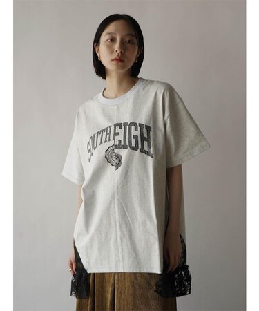 レースドッキングロゴTシャツ