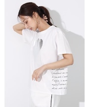 箔ハートプリントTシャツ
