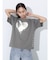箔ハートプリントTシャツ
