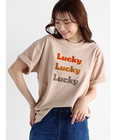 ”Lucky”フロッキーロゴTシャツ