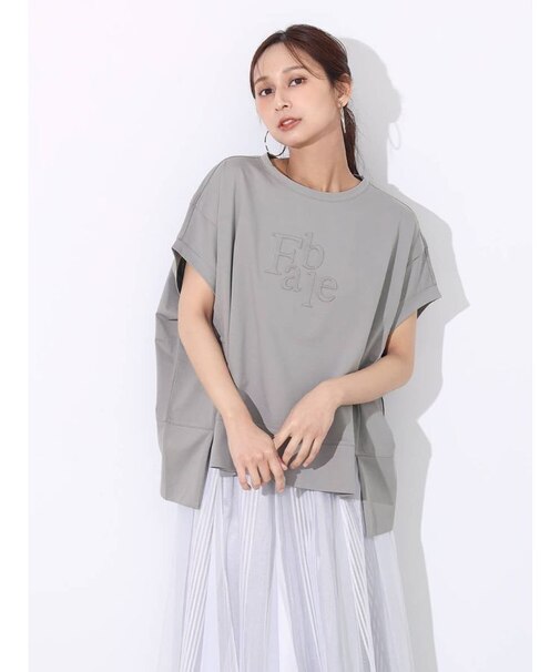 ワイドエンボスロゴTEE