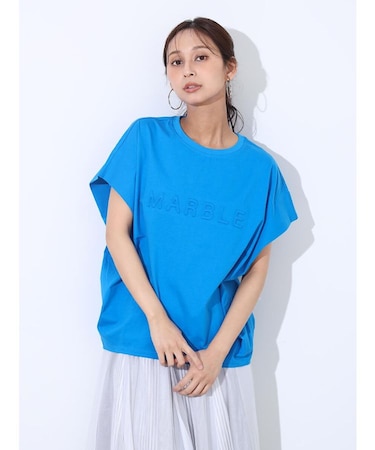 フロントタックエンボスロゴTEE