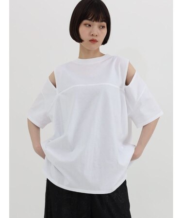 ショルダースリットデザインカットソー