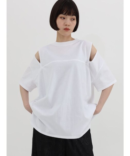 ショルダースリットデザインカットソー