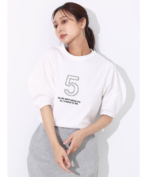 No5ロゴ刺繍デザインTEE