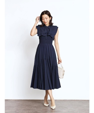 フリルティアードワンピース