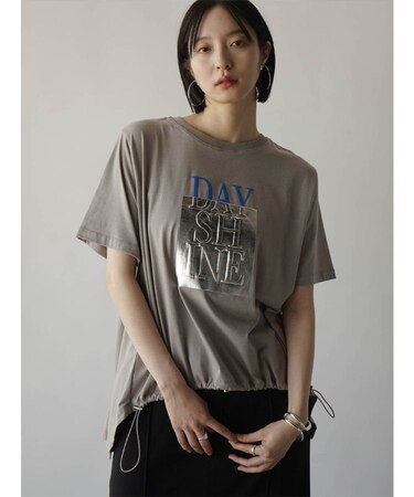 箔プリントロゴＴシャツ