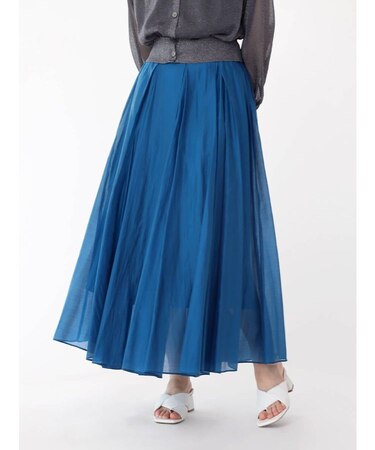 タックフレアロングスカート