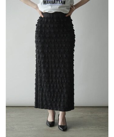 フリルジャガードボクシィスカート