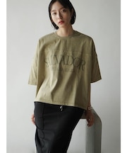ケミカルウォッシュドルマンロゴTシャツ
