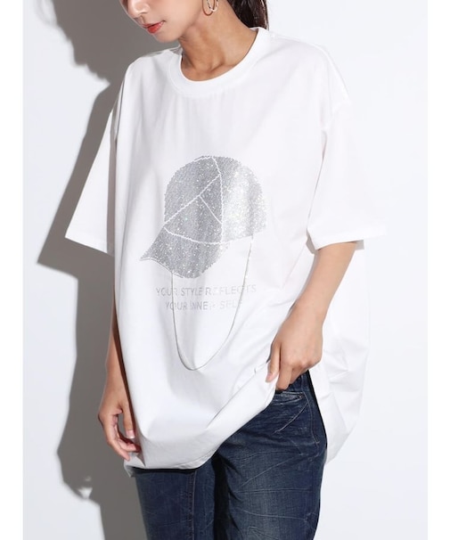 ネックレスチェーンラインストーンTEE