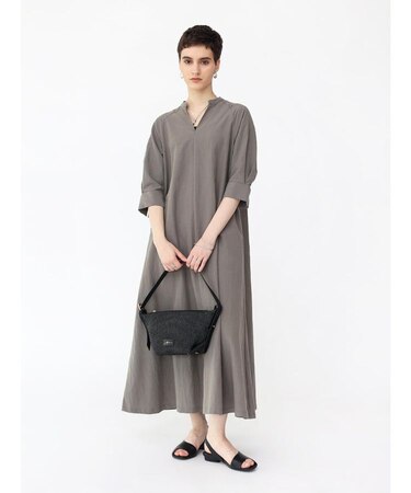 テンセル麻混タックスリーブOP