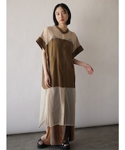 メッシュドッキングロングシャツ