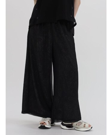 シフォンレイヤードペイズリーパンツ